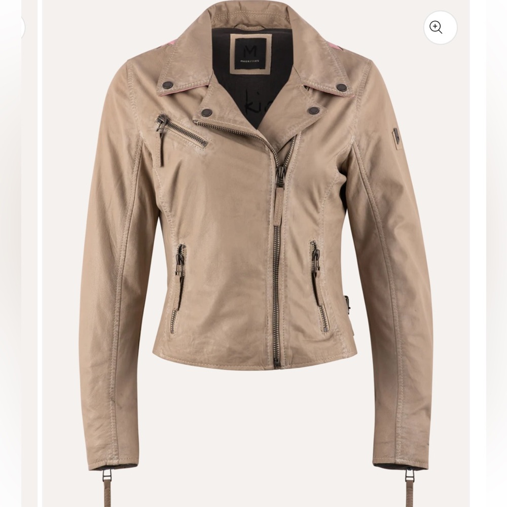 MAURITUS CHRISTY STAR LEATHER JACKET S - Picture 3 of 3